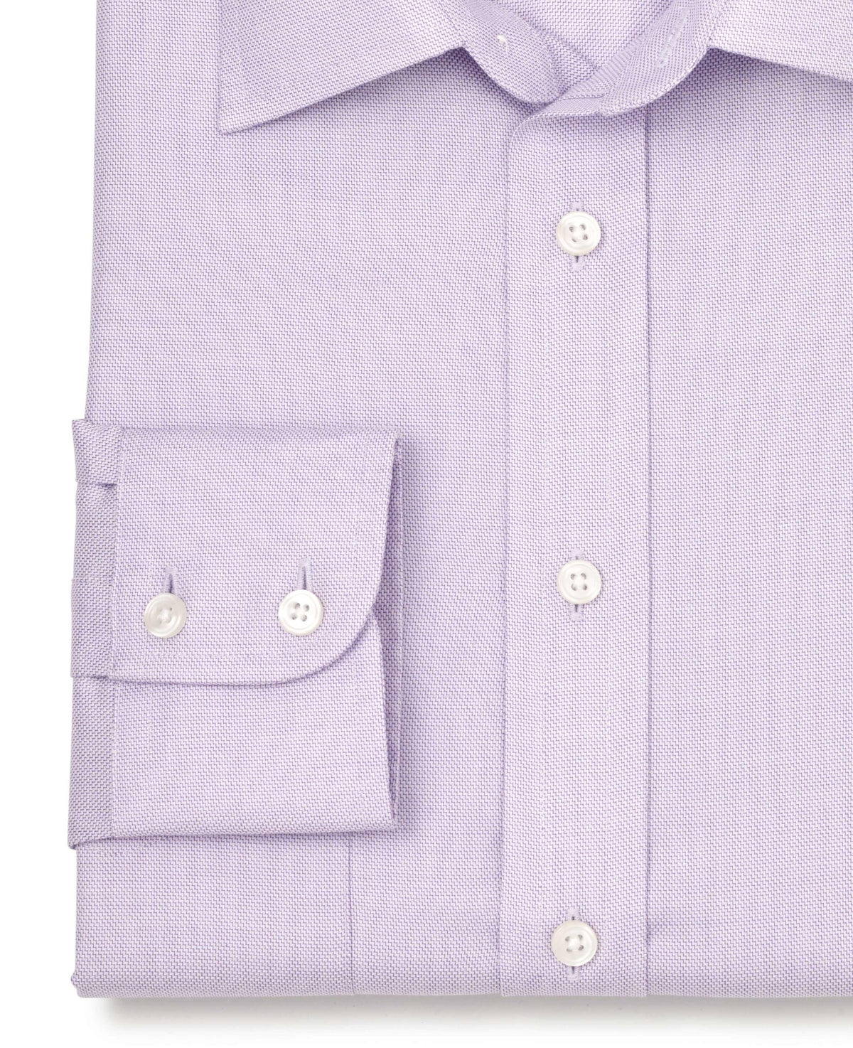 Walter Lilac Dobby Made To Measure Shirt Cuff Detail
