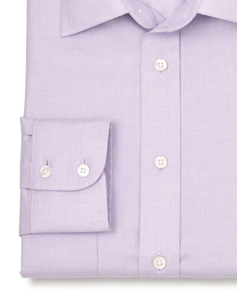 Walter Lilac Dobby Made To Measure Shirt Cuff Detail