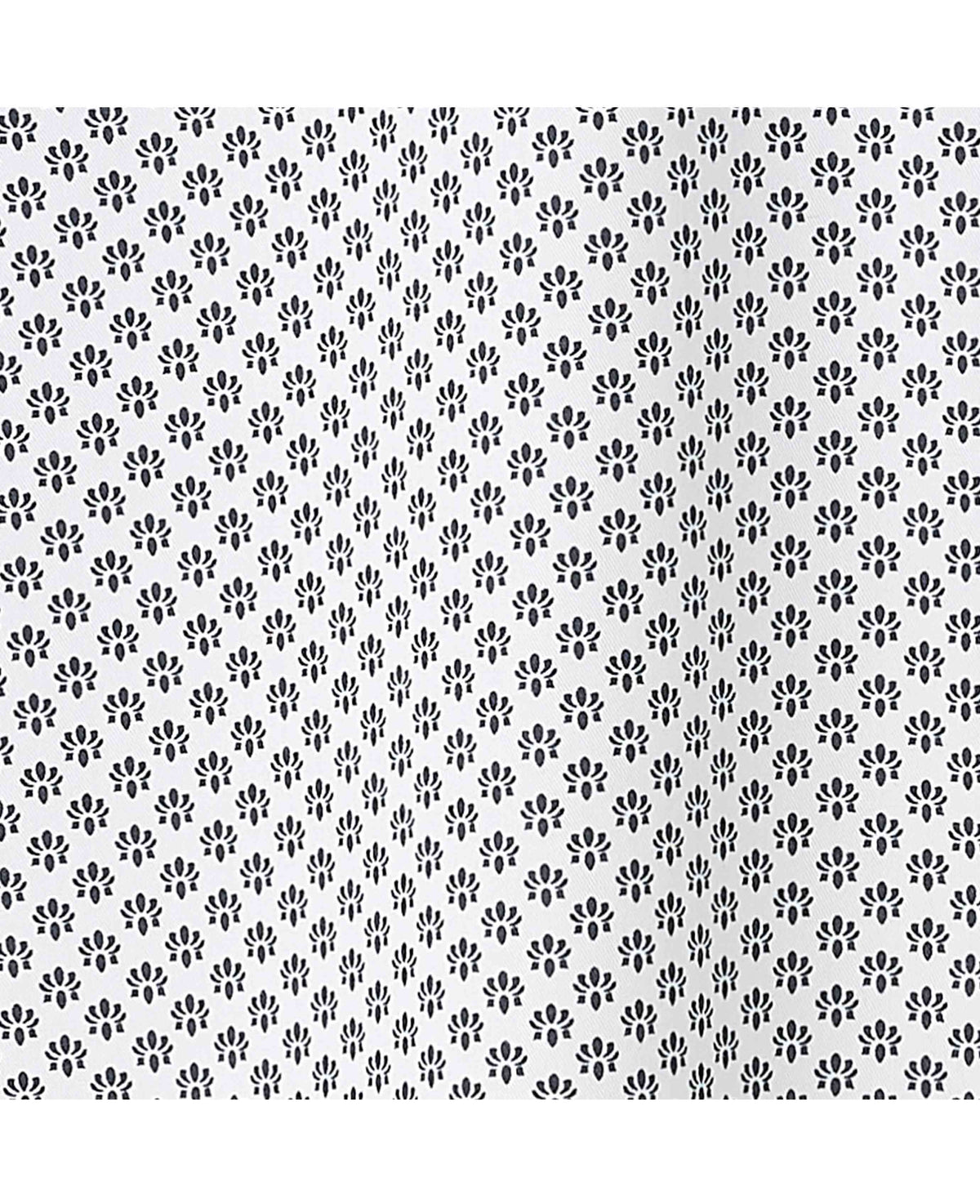 Men's White Cotton Classic Fit Printed Casual Shirt fabric detail
