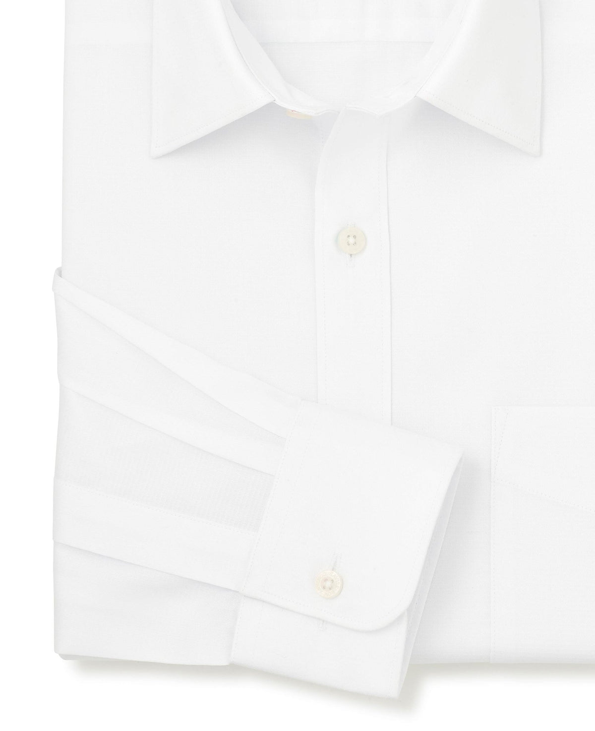 White Cotton Dobby Classic Fit Formal Shirt - Single Cuff