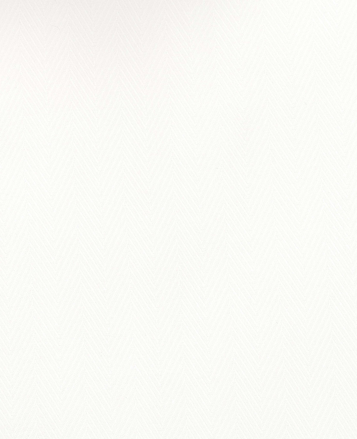 Men's White Cotton Herringbone Classic Fit Non-Iron Shirt - Single Cuff fabric detail