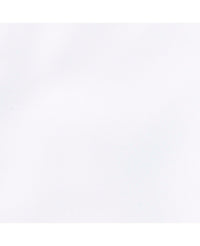 White Cotton Oxford Slim Fit Casual Shirt In Shorter Length - Fabric Detail - 1389WHT