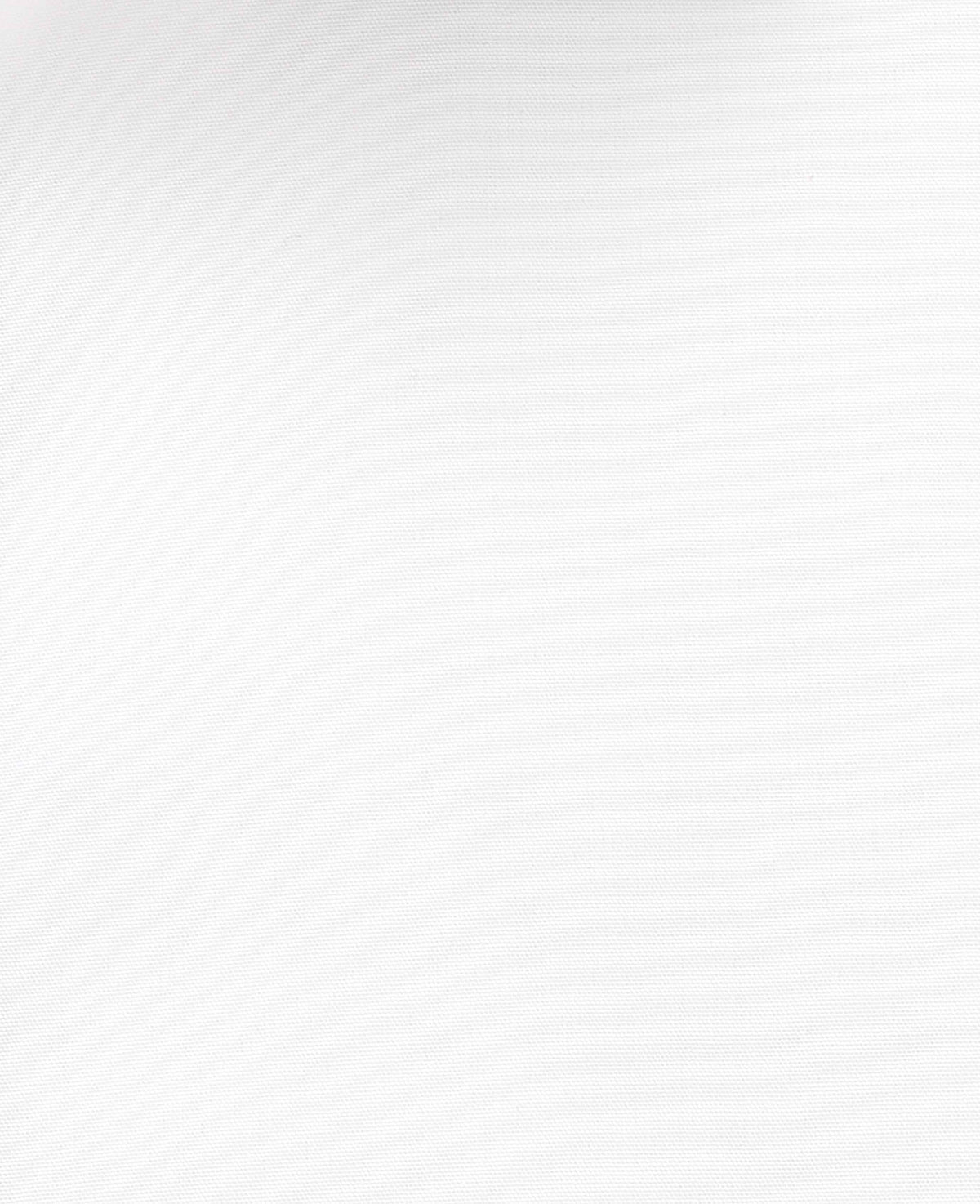 Men's White Cotton Poplin Classic Fit Non-Iron Shirt With Single or Double Cuffs fabric detail