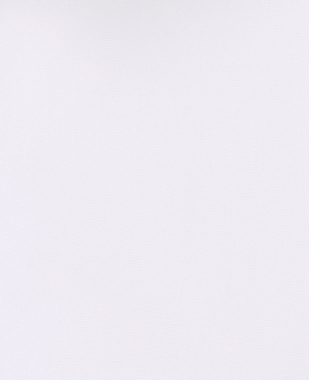 Men's White Cotton Poplin Contrast Button Classic Fit Formal Shirt With Single Cuffs fabric detail