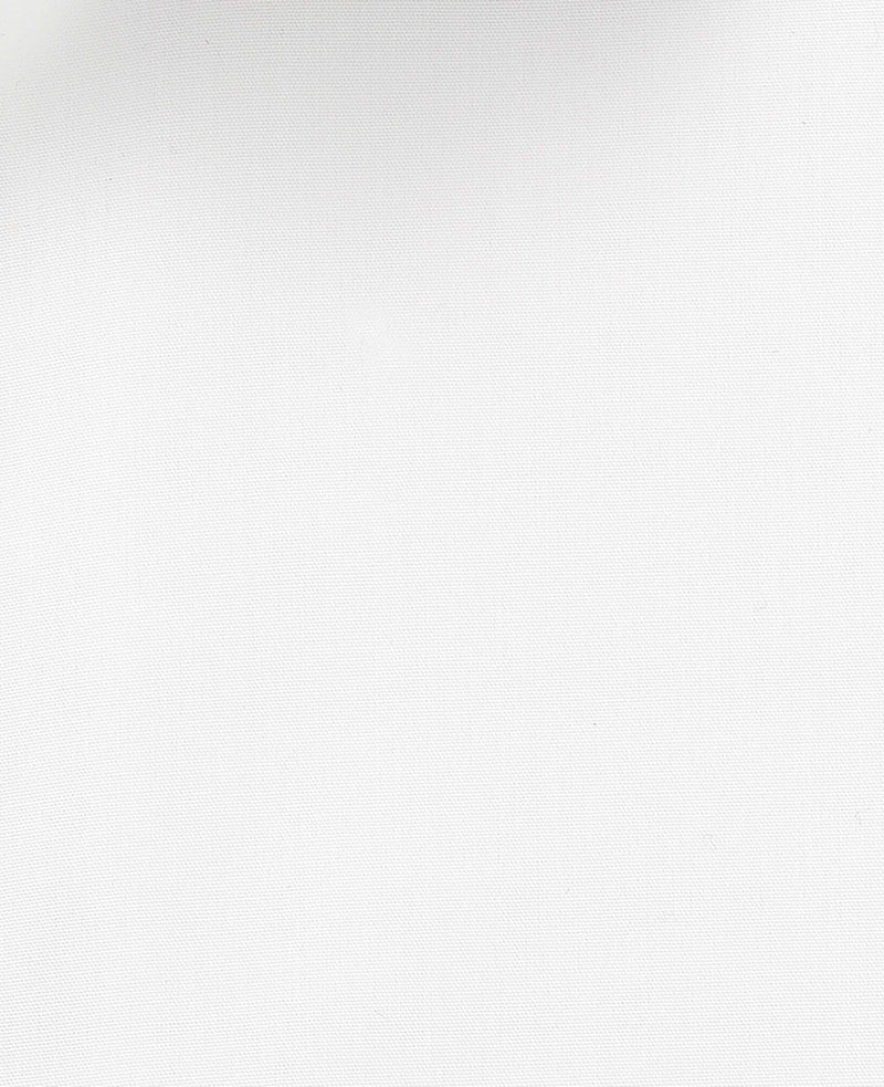 White Cotton Poplin Slim Fit Non-Iron Shirt - Single or Double Cuff