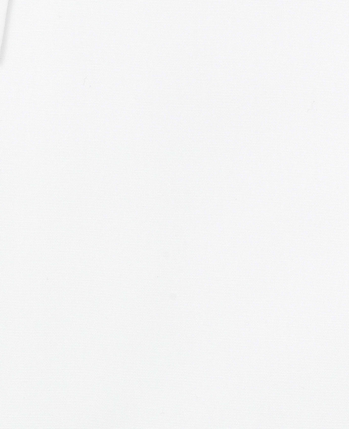 Men's White Cotton Poplin Tab Collar Classic Fit Formal Shirt With Single Cuffs fabric detail