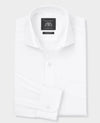 White Cotton Twill Classic Fit Formal Shirt - Single Cuff