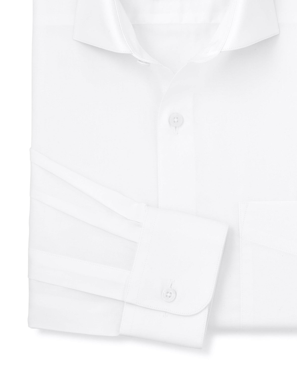 White Cotton Twill Classic Fit Formal Shirt - Single Cuff