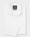 White Cotton Twill Slim Fit Formal Shirt - Single Cuff