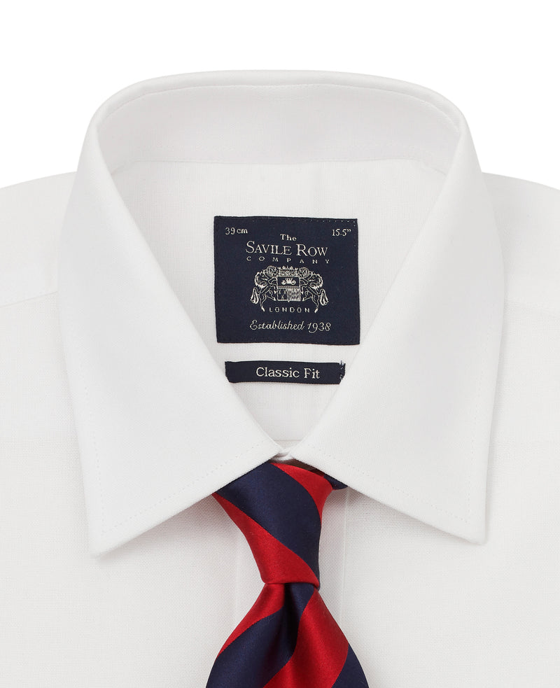 White Oxford Classic Fit Shirt - Single Cuff