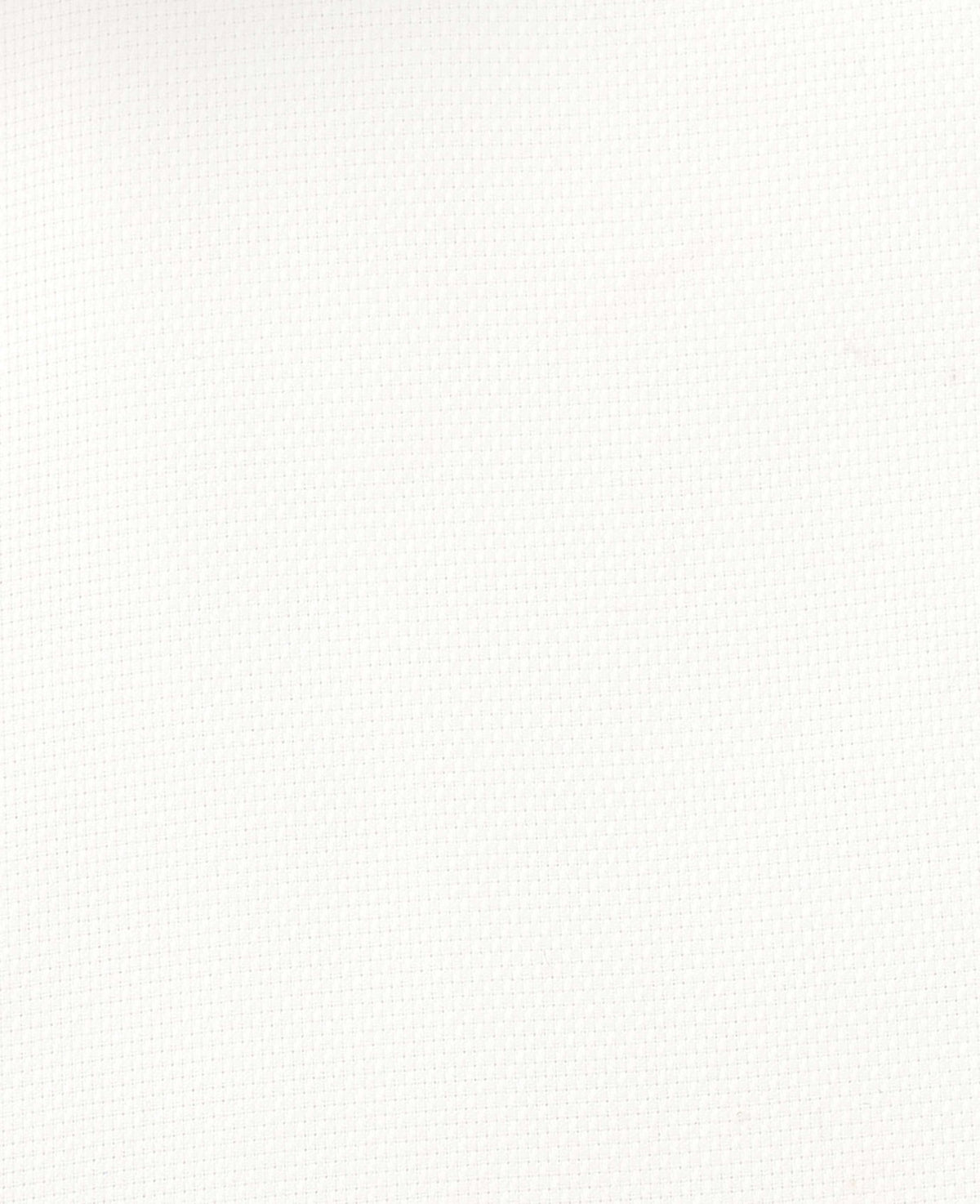 Men's White Textured Cotton Classic Fit Non-Iron Shirt With Single Cuffs fabric detail