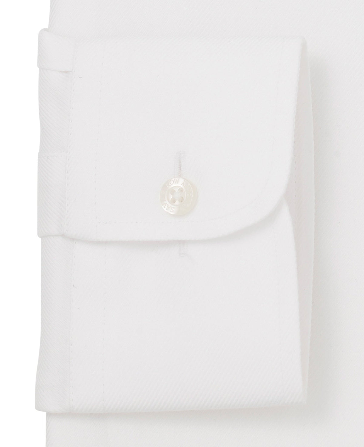 Non Iron White Twill Windsor Collar Classic Fit Formal Shirt - Single Cuff