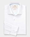White Two-Ply Cotton Classic Fit Gold Label Premium Formal Shirt
