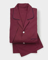 Burgundy Wine Cotton Pyjamas