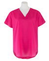 Women's Pink Tencel Short Sleeve Blouse