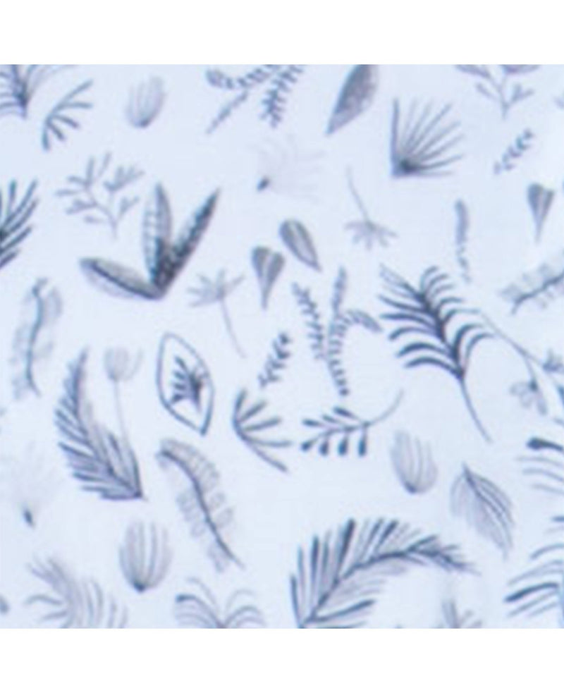 Women's White Black Botanical Print Sleeveless Dress [RTC]