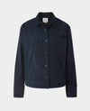 Women's Navy Cotton Babycord Overshirt