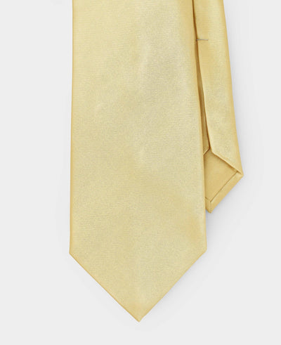 Yellow Seven Fold Silk Tie