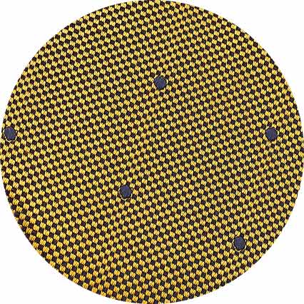 Men's Yellow Spotted Silk Tie fabric swatch