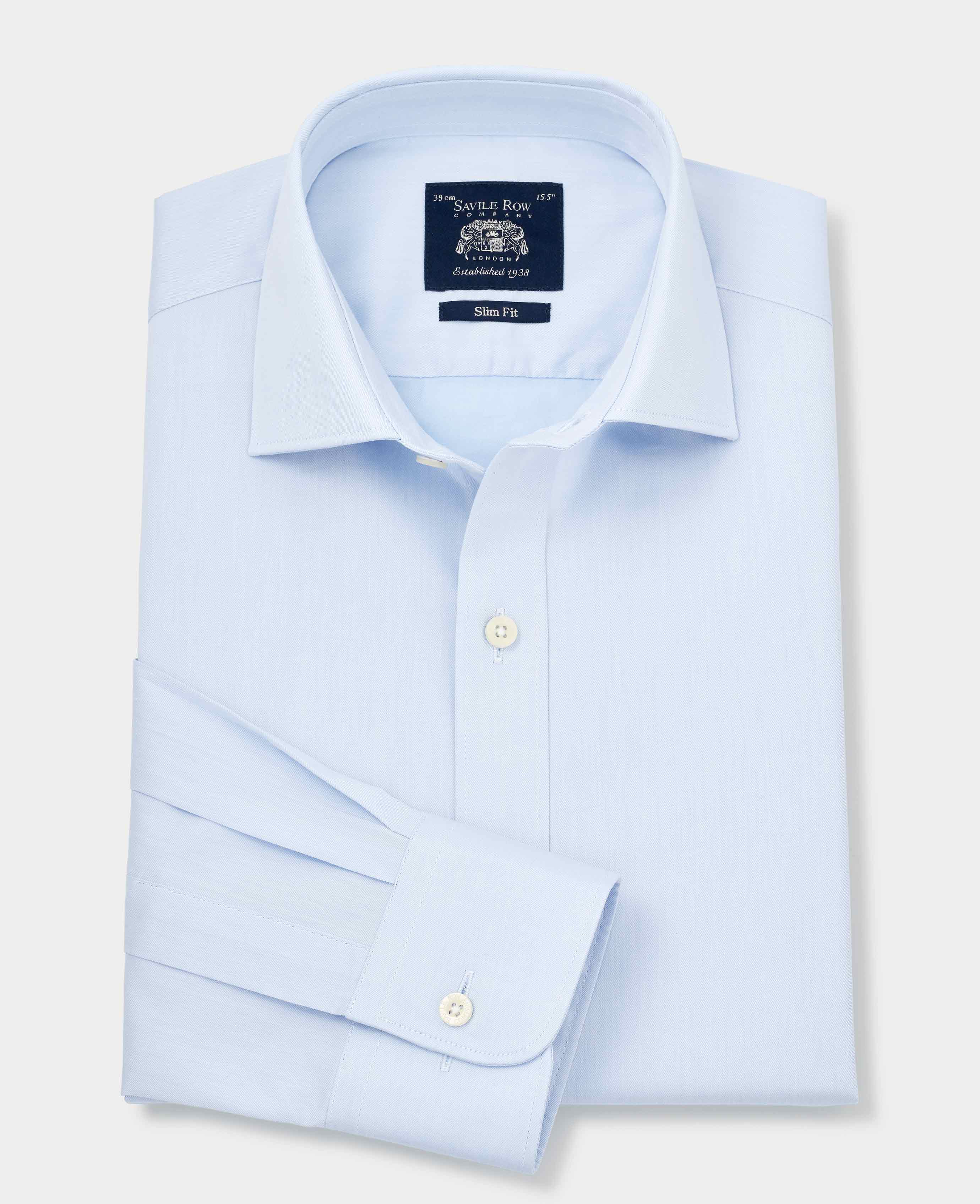 Carrel Men's Sky Blue Twill Shirt