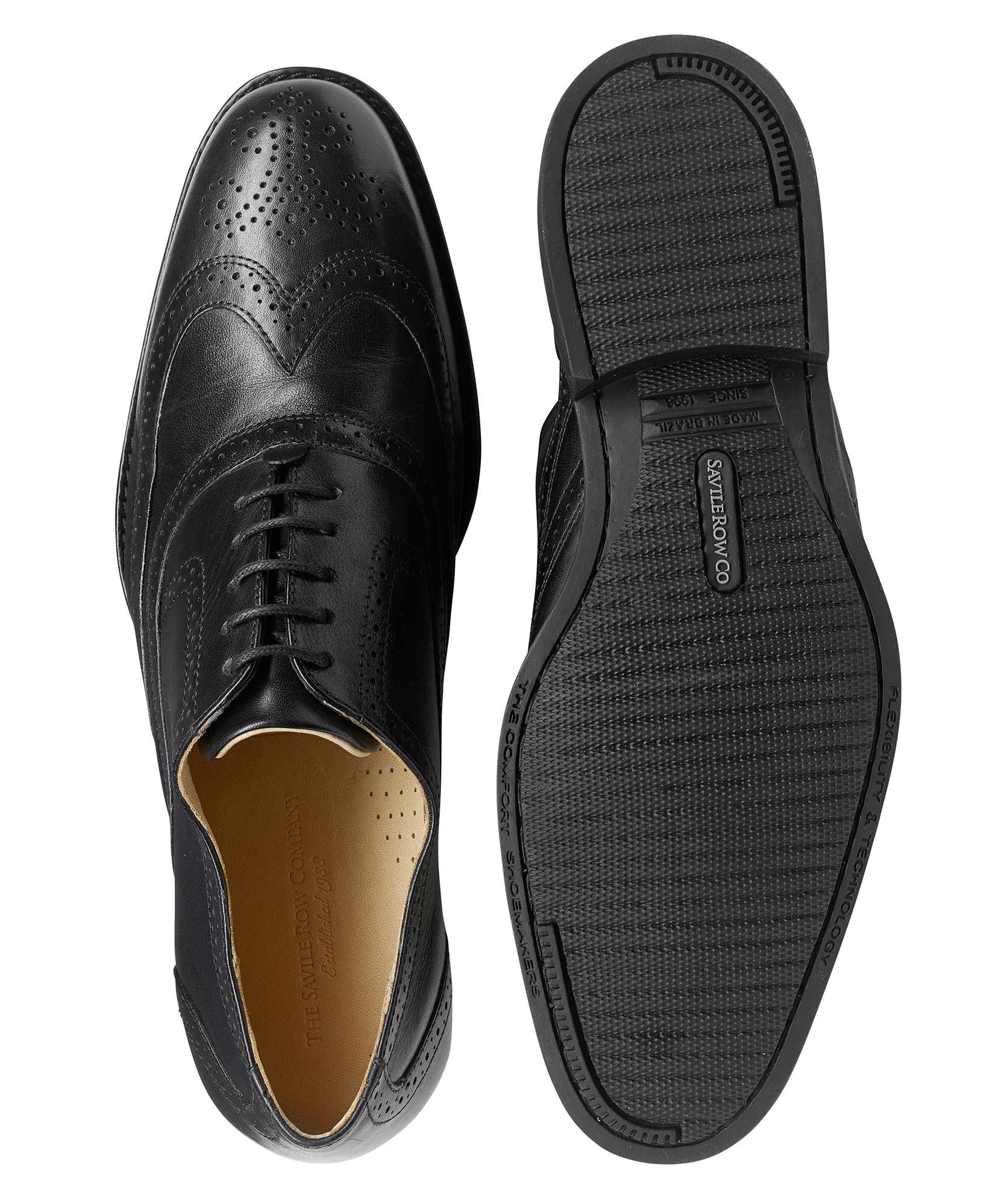 The Row Ranger Glossed-leather Brogues In Black