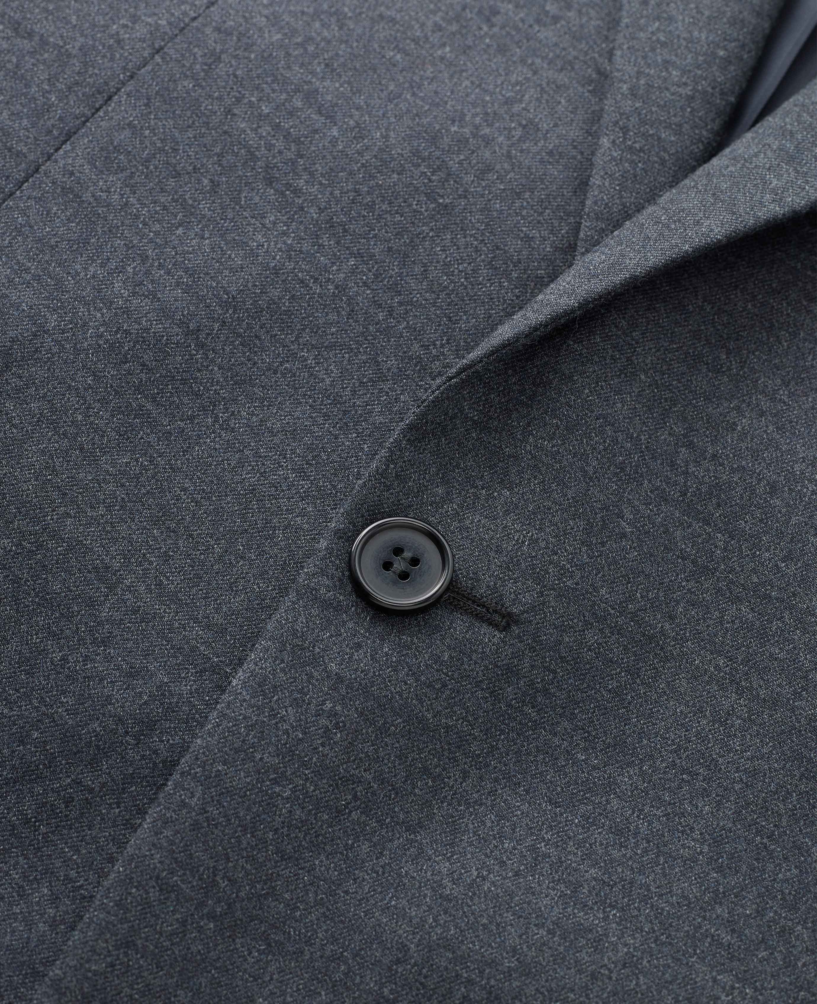 Men’s dark grey wool-blend tailored fit suit jacket | Savile Row Co