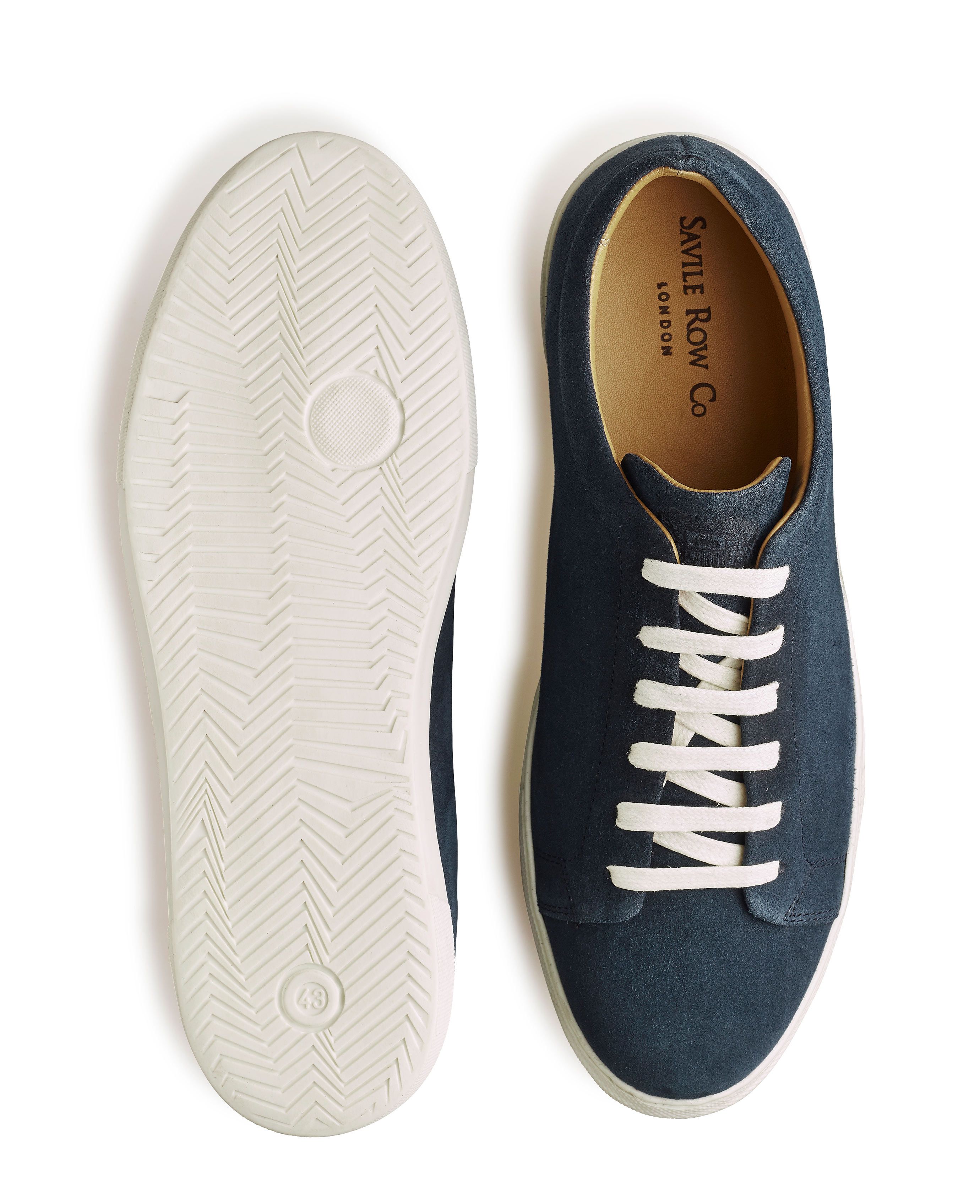 Men's tan suede trainers | Savile Row Co