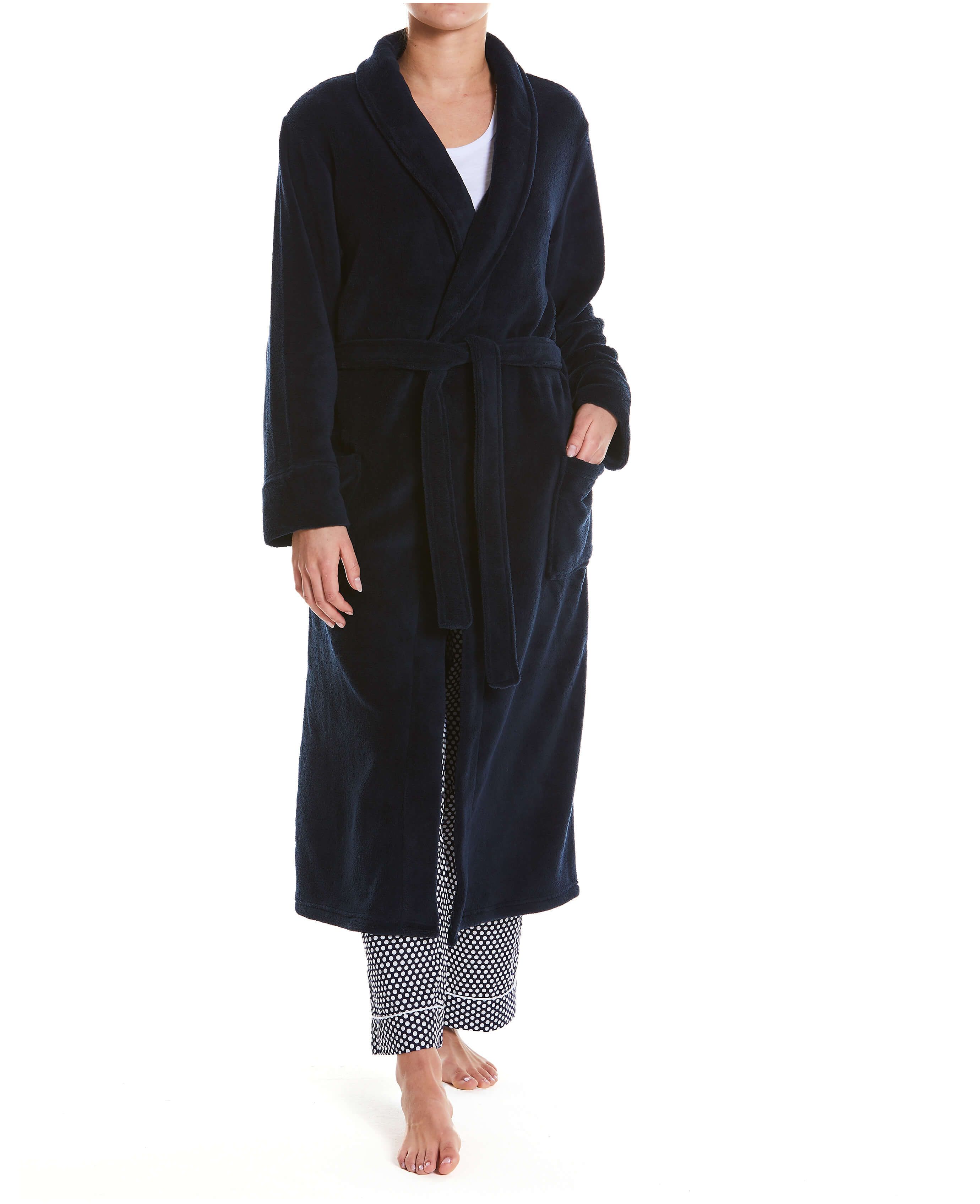 Zip Up Fleece Dressing Gown - Temu