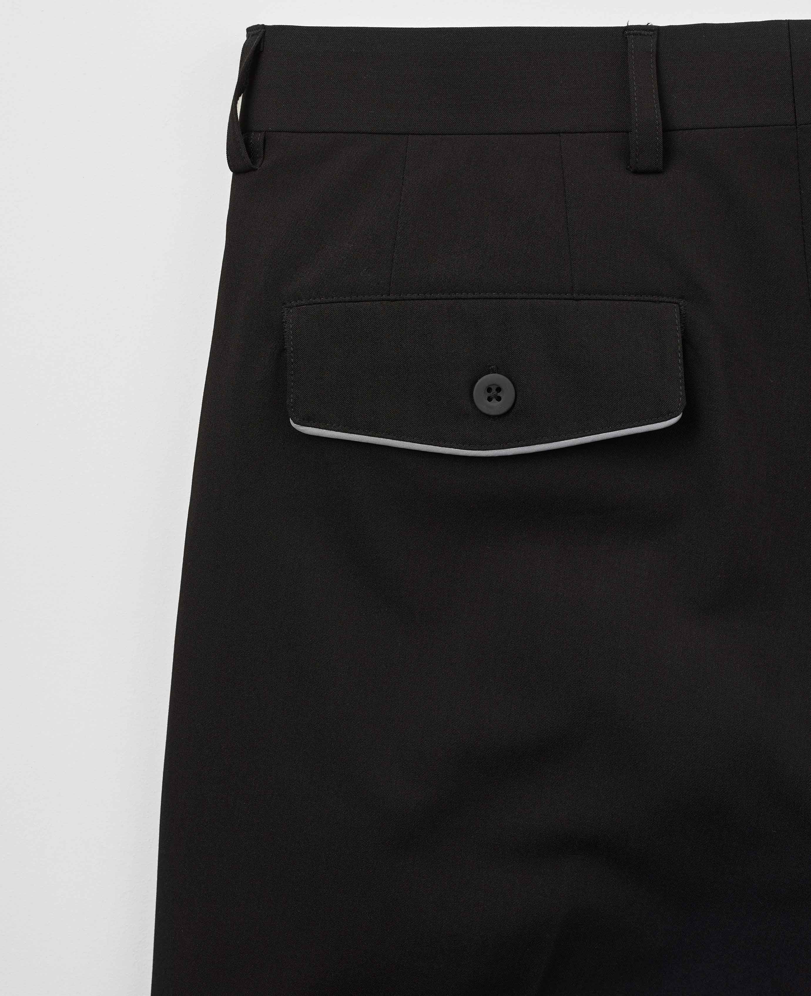 Mens Black Regular Fit Sweat Wicking Formal Shorts | Savile Row Co