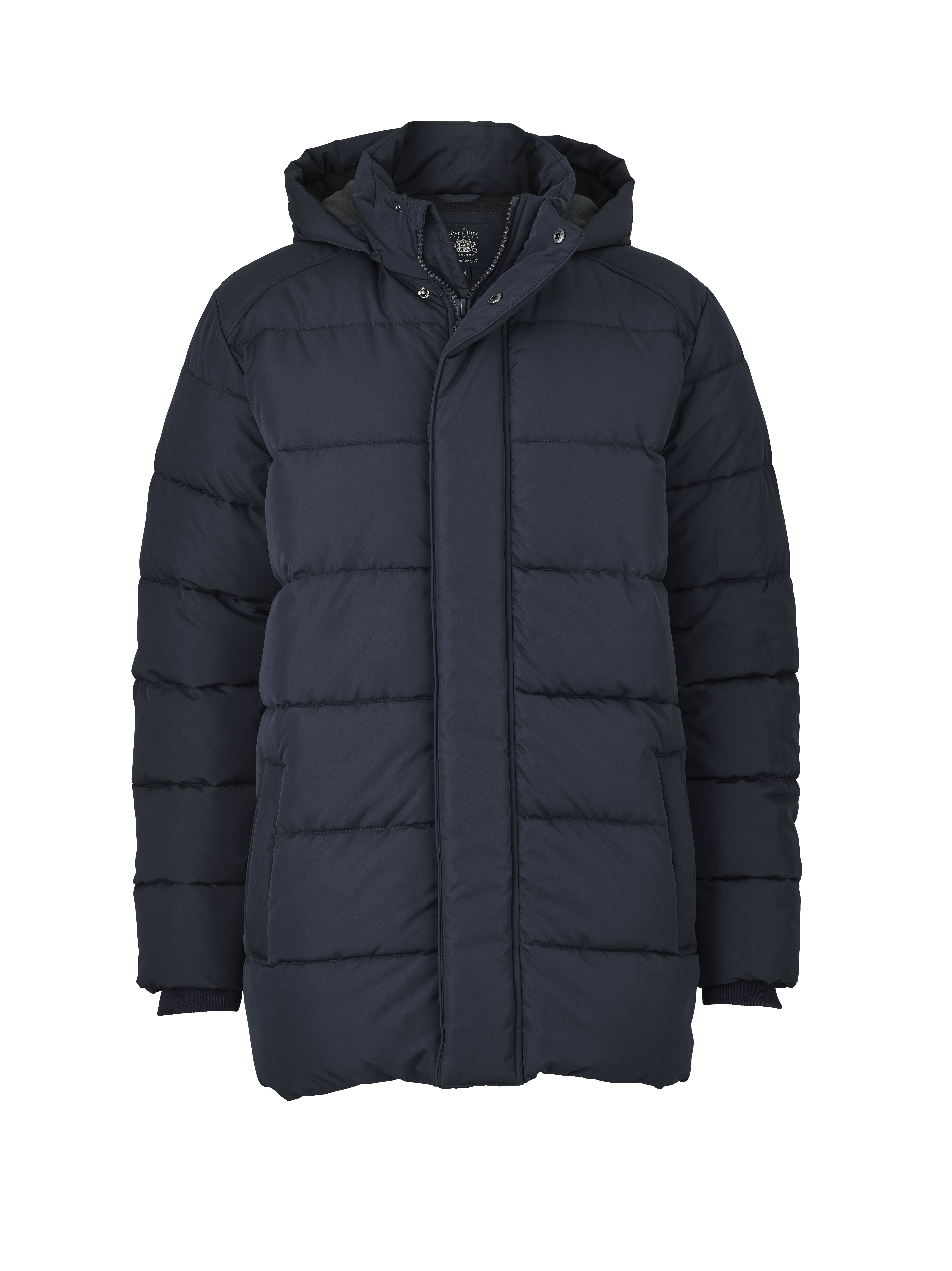 Men's 100% Recycled Puffer Jacket in Navy