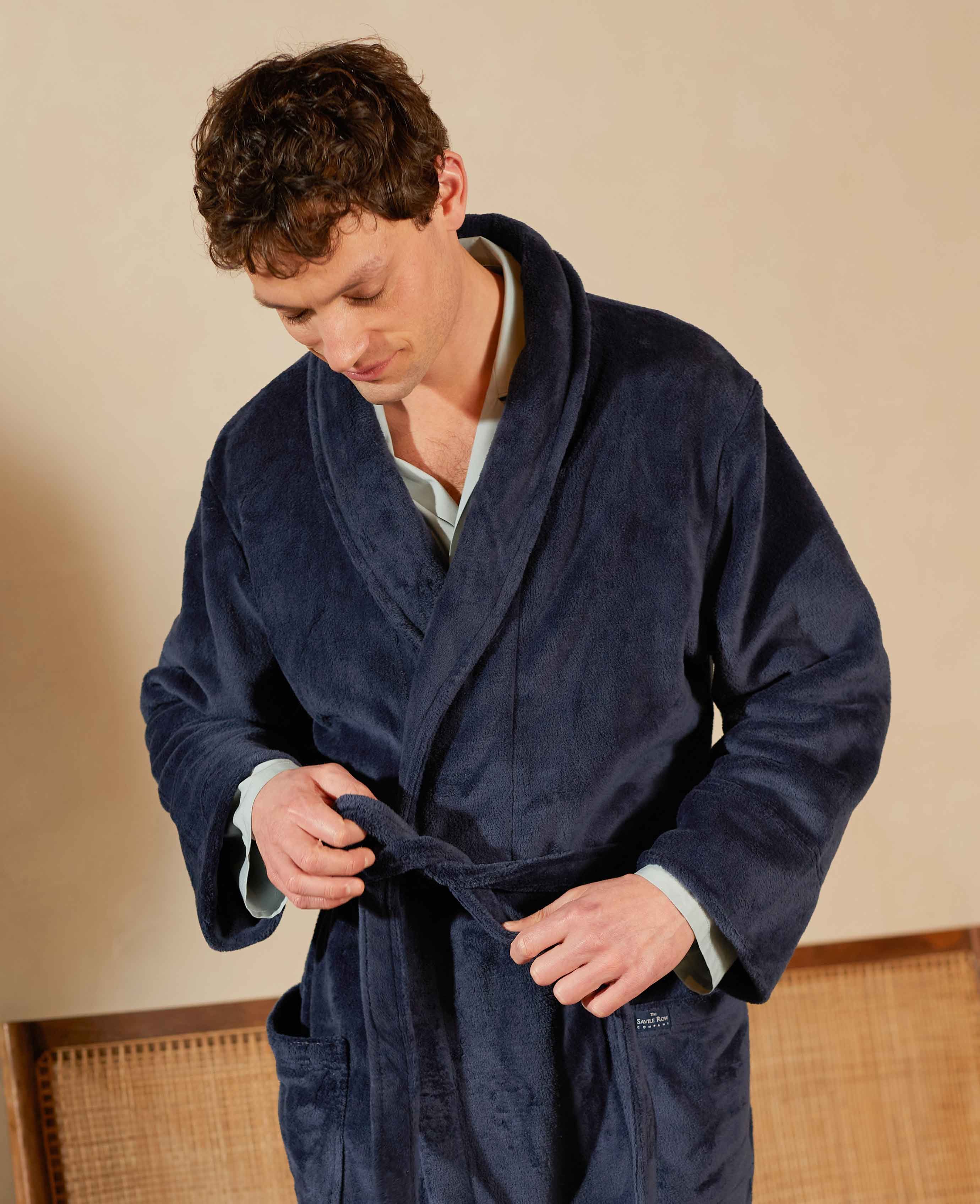 Buy Sheepy Fleece 2.0 French Blue Robe | Designer Bath Robes For You |  Cottage & Bungalow