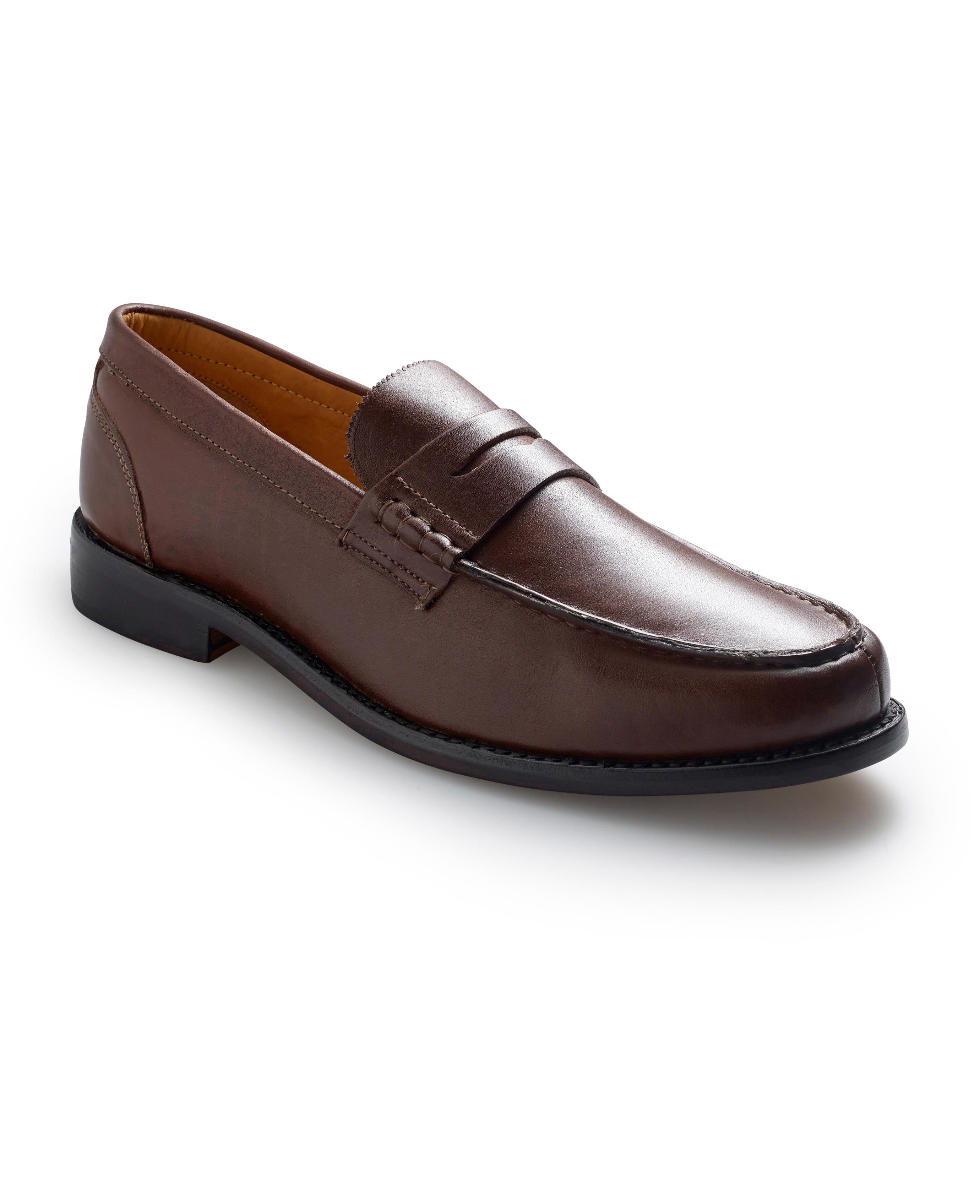 Brown Plain Loafer Shoe From The Savile Row Company | Savile Row Co