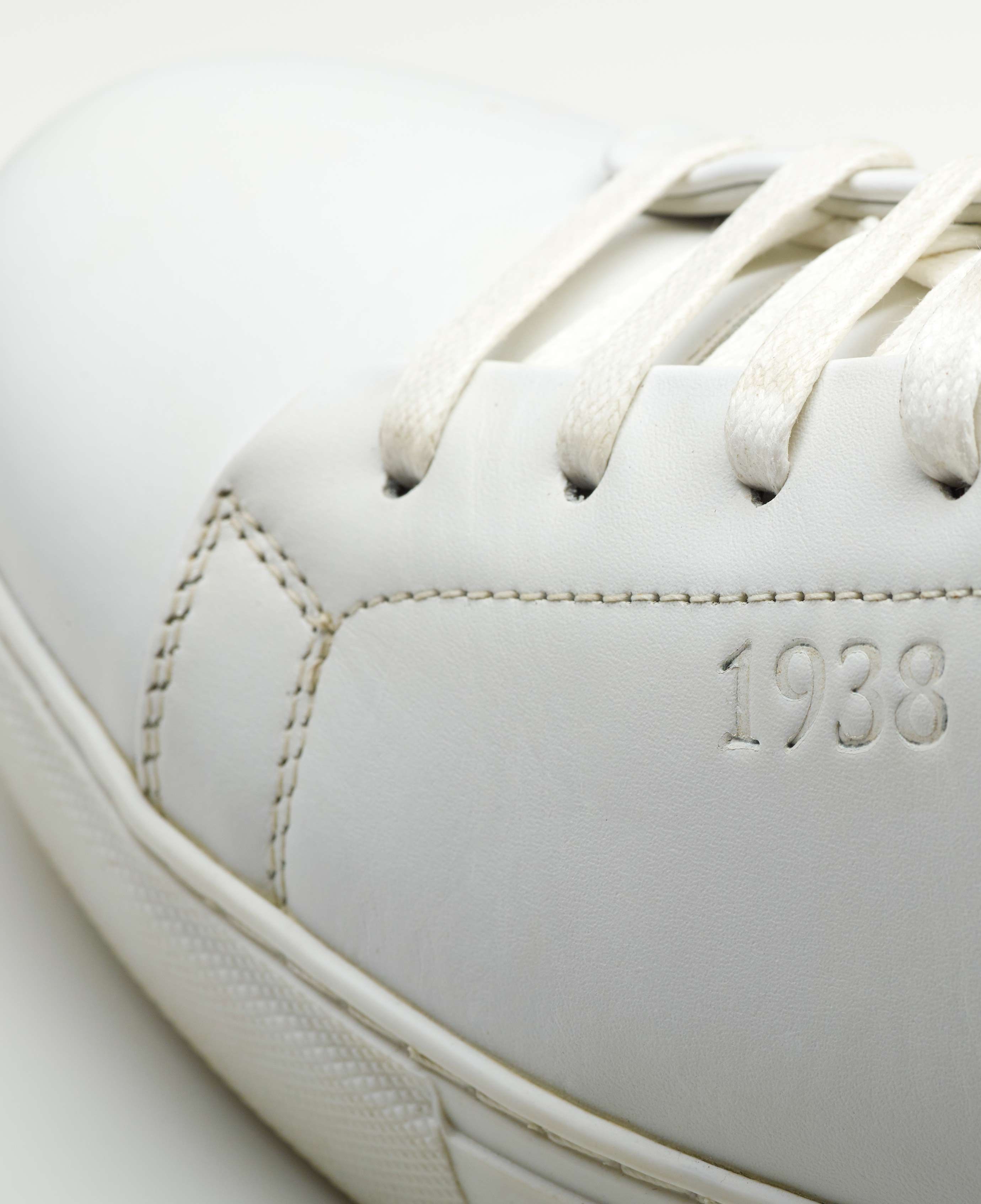 Men's white leather trainers