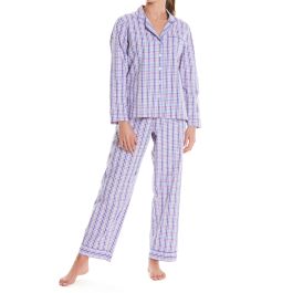 Women’s luxury woven checked organic cotton pyjamas | Savile Row Co