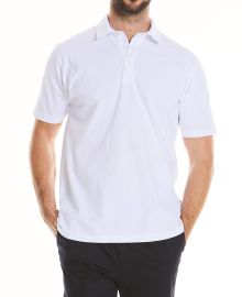 Click to view product details and reviews for White Short Sleeve Polo Shirt M.