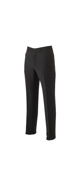 Black Wool-Blend Dinner Trousers - MFT345BLK - Small Image 280x344px