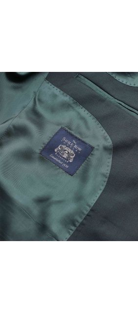 Bottle Green Wool-Blend Textured Suit Jacket - MFJ343BTL - Thumbnail Image 78x98px
