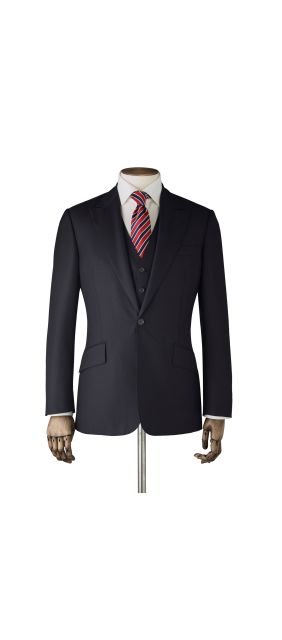 Limited Edition Midnight Blue Super 130s Wool Three Piece Suit