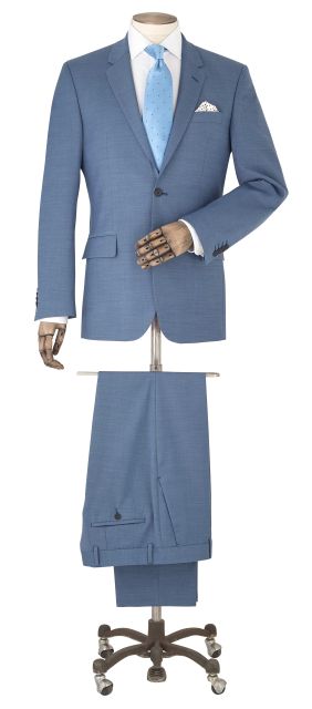 Bright Blue Tailored Suit - MSUIT351BBL