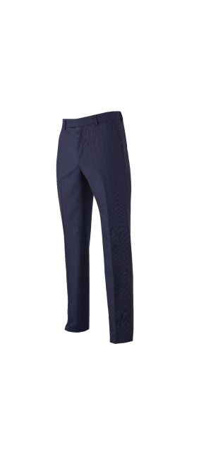 Navy Chalk Stripe Tailored Suit Trousers