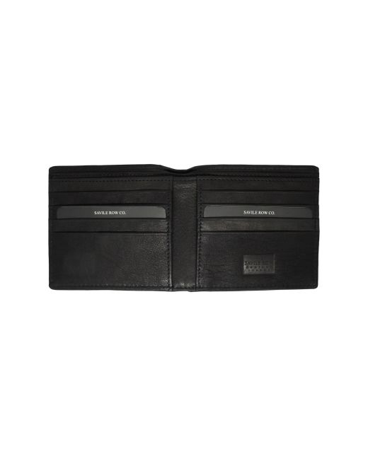 Black Leather Classic Billfold Wallet
