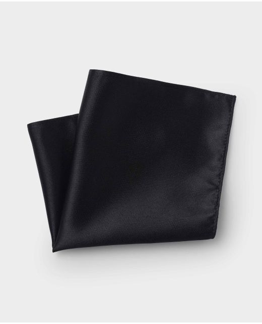 Black Silk Pocket Square
