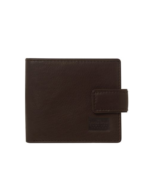 Chocolate Leather Classic Tab Wallet