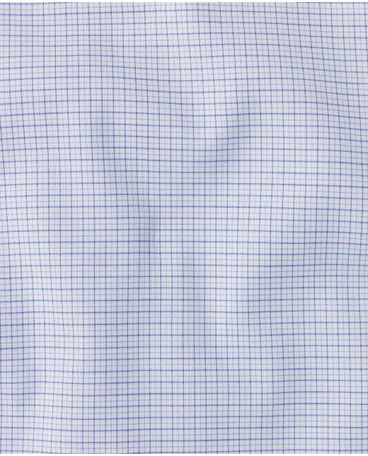 Douglas Blue Small Check Made To Measure Shirt - Large Image
