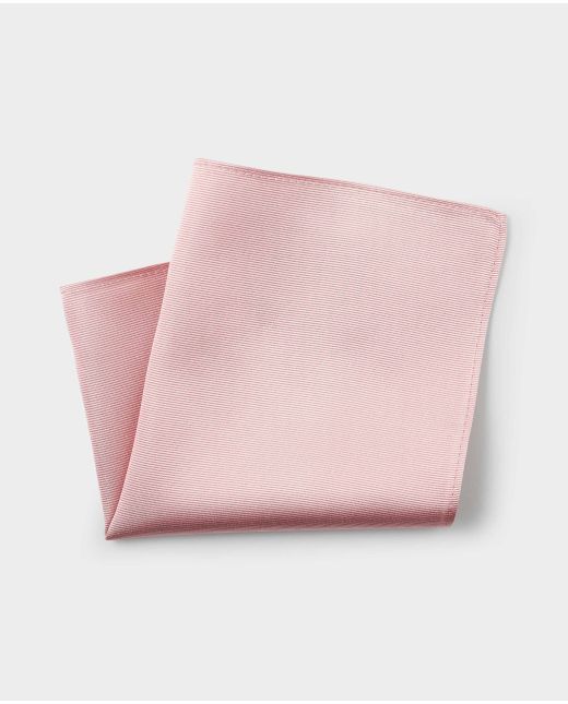 Dusty Pink Fine Twill Silk Pocket Square