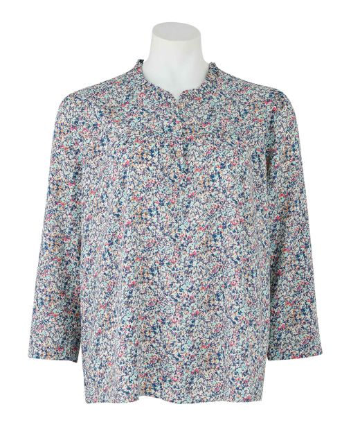 Floral-Print Long Sleeve Women's Blouse - LSC402FLW - Small Image 280x344px