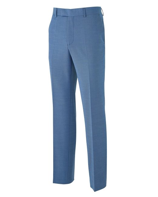 Bright Blue Tailored Suit Trousers - MFT351BBL