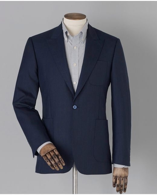 Limited Edition Navy Pindot Tailored Jacket