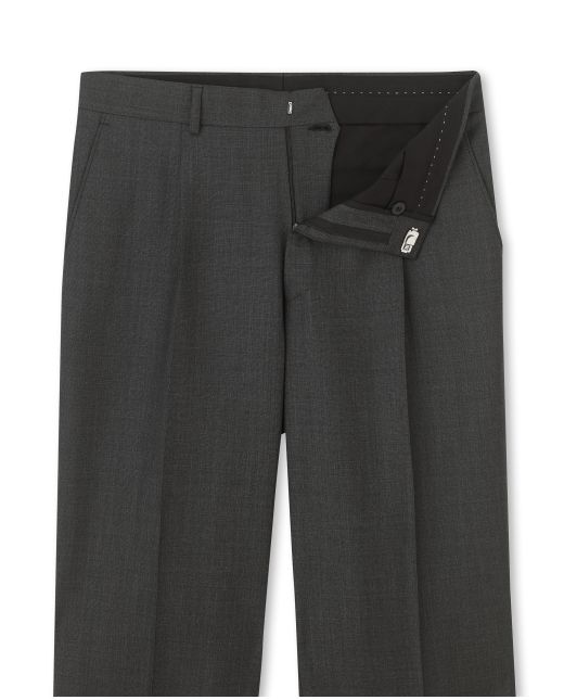Grey Microdot Classic Fit Trousers