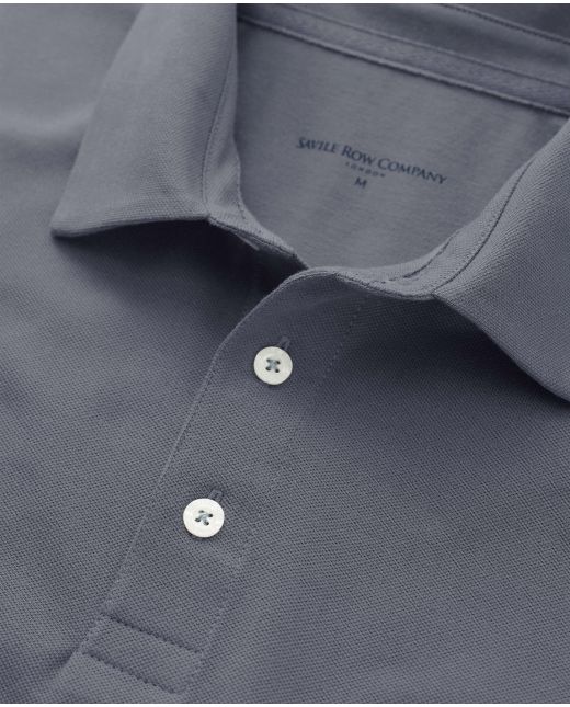 Grey Short Sleeve Polo Shirt